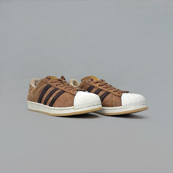 Adidas Superstar Men’s Brown Sneakers - Size 9 US - Picture 1 of 7